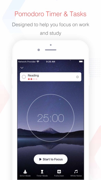 Focus To-Do interface screenshot from its App Store listing