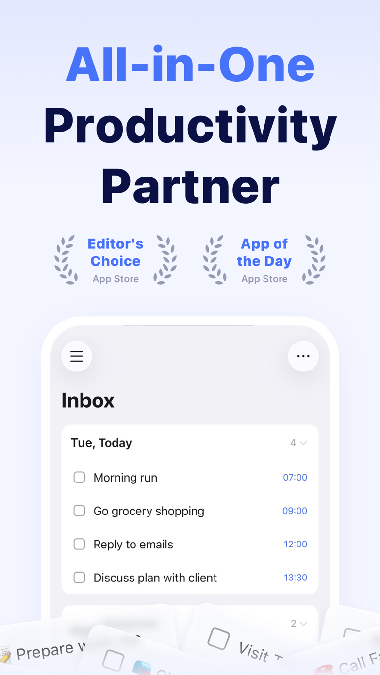 TickTick interface screenshot from its App Store listing